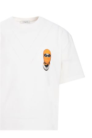 White cotton Mask-print T-shirt IH NOM UH NIT | NUW24270081